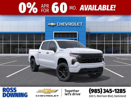 Summit White 2026 Chevrolet Silverado 1500 Custom