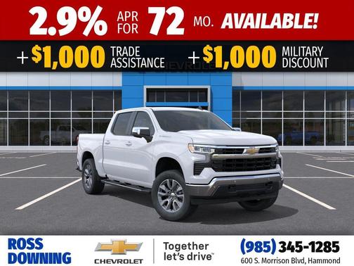 Summit White 2026 Chevrolet Silverado 1500 LT