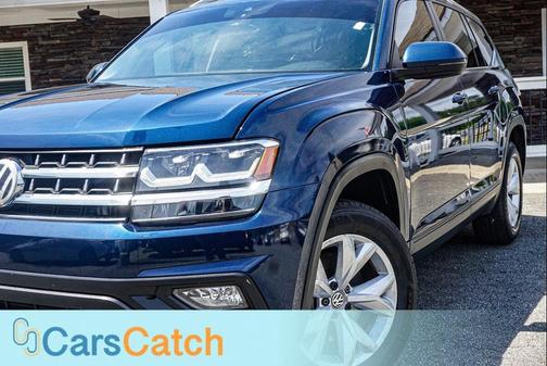 Pacific Blue Metallic 2019 Volkswagen Atlas 3.6L SE w/Technology