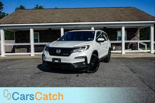 Platinum White Pearl 2021 Honda Pilot AWD Black Edition