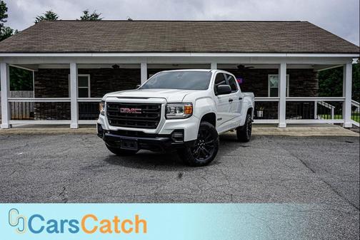 Summit White 2021 GMC Canyon Elevation Standard