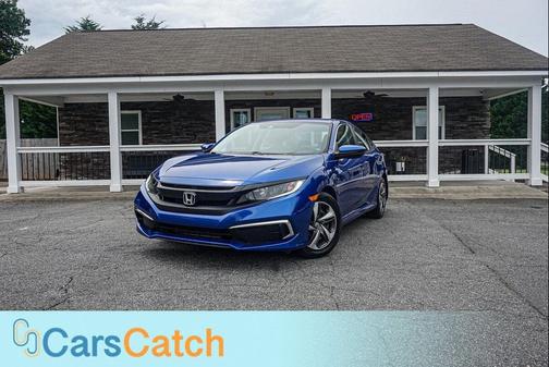 Aegean Blue Metallic 2020 Honda Civic LX