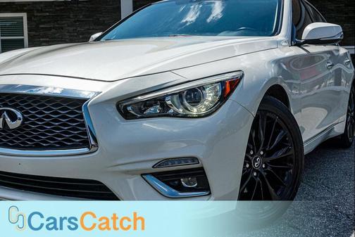 Majestic White 2019 INFINITI Q50 3.0t LUXE