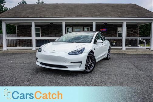 Pearl White Multi-Coat 2021 Tesla Model 3 Standard Range Plus