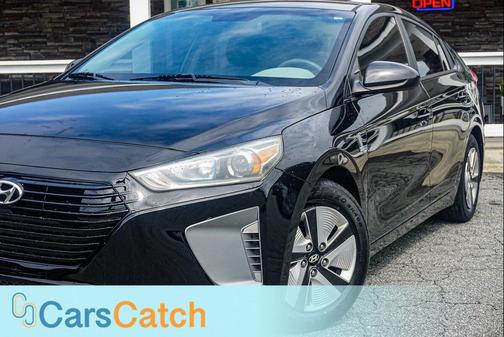 Black Noir Pearl 2019 Hyundai IONIQ Hybrid Blue
