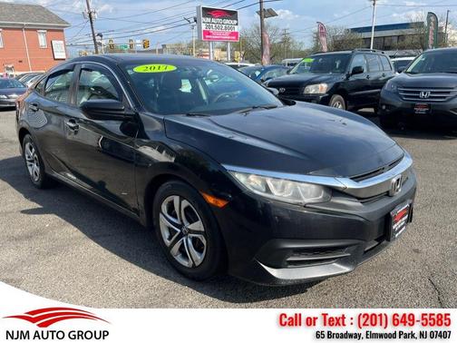 Black 2017 Honda Civic LX