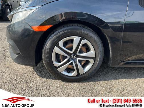 Black 2017 Honda Civic LX