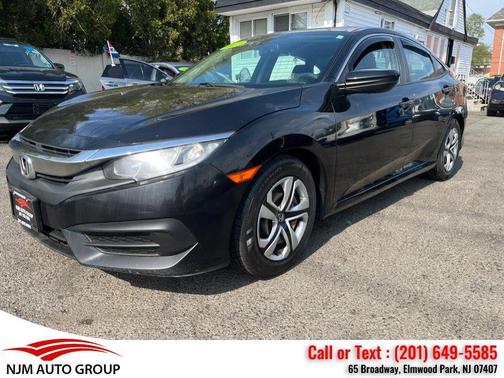Black 2017 Honda Civic LX