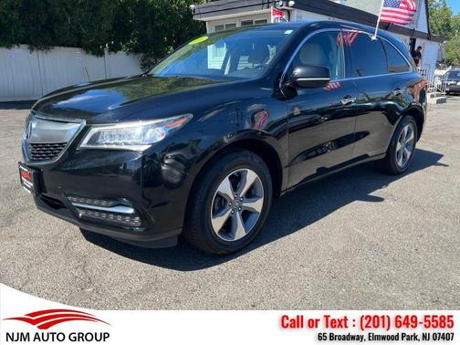 Crystal Black Pearl 2016 Acura MDX 3.5L AcuraWatch Plus Package