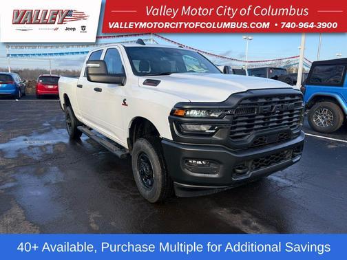 Bright White Clearcoat 2025 RAM 2500 Tradesman Crew Cab 4x4 6'4' Box