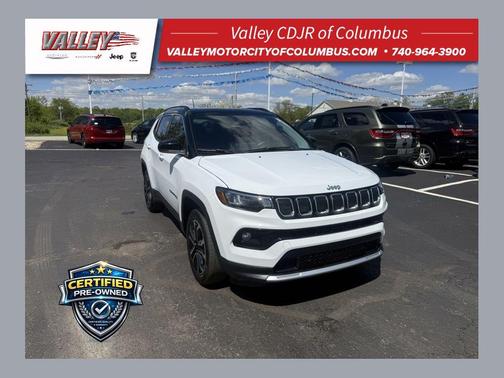 Bright White Clearcoat 2022 Jeep Compass Limited