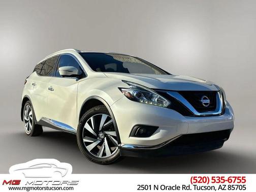 Pearl White 2015 Nissan Murano Platinum
