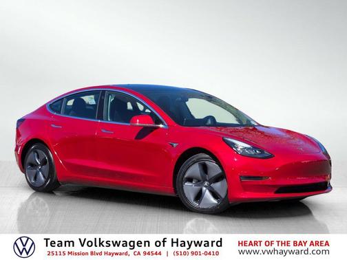 Red Multi-Coat 2018 Tesla Model 3 Long Range