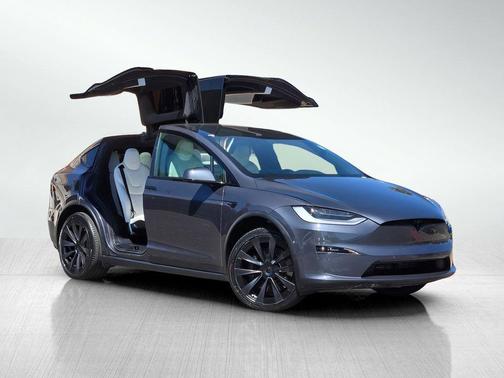 Midnight Silver Metallic 2022 Tesla Model X Plaid Tri Motor All-Wheel Drive