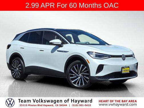 Opal White w/Black Roof 2023 Volkswagen ID.4 Pro S Plus