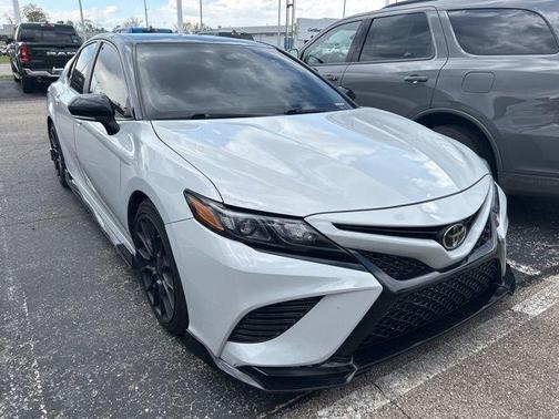 Midnight Black Metallic 2021 Toyota Camry TRD V6