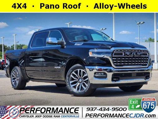 Diamond Black Crystal Pearlcoat 2025 RAM 1500 Longhorn