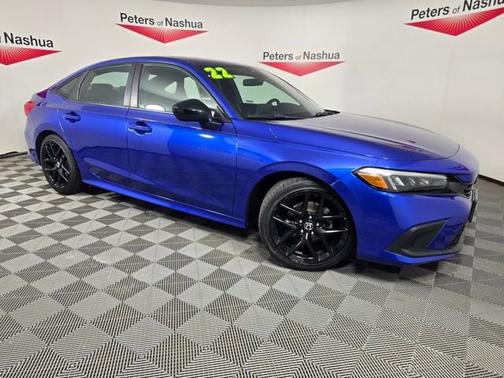 Aegean Blue Metallic 2022 Honda Civic