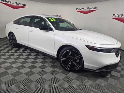 Platinum White Pearl 2025 Honda Accord Hybrid