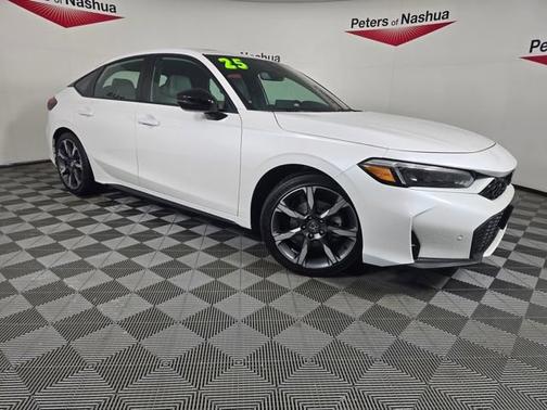 Platinum White Pearl 2025 Honda Civic Hybrid