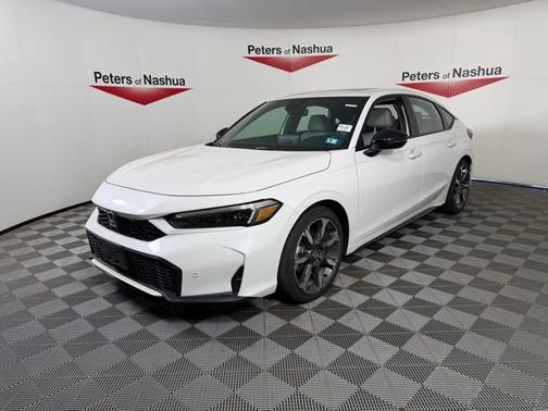 Platinum White Pearl 2025 Honda Civic Hybrid