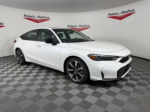 Platinum White Pearl 2025 Honda Civic Hybrid