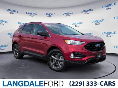 Red 2022 Ford Edge SEL
