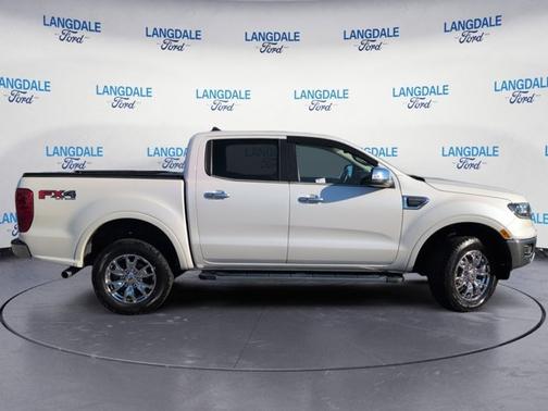 White Platinum Clearcoat Metallic 2020 Ford Ranger LARIAT