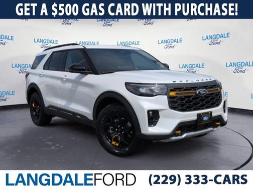 White Metallic 2026 Ford Explorer Tremor