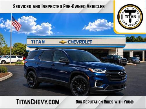 Northsky Blue Metallic 2022 Chevrolet Traverse LS