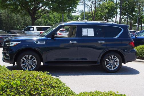 Hermosa Blue 2023 INFINITI QX80 Luxe