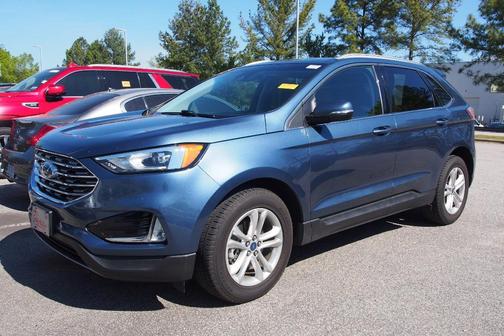 Blue Metallic 2019 Ford Edge SEL