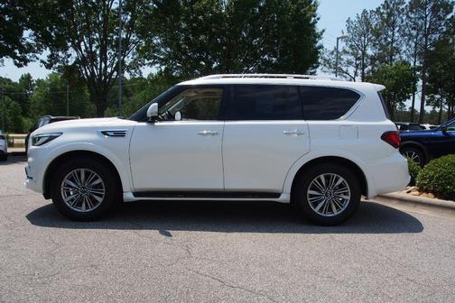 Moonstone White 2021 INFINITI QX80 Luxe