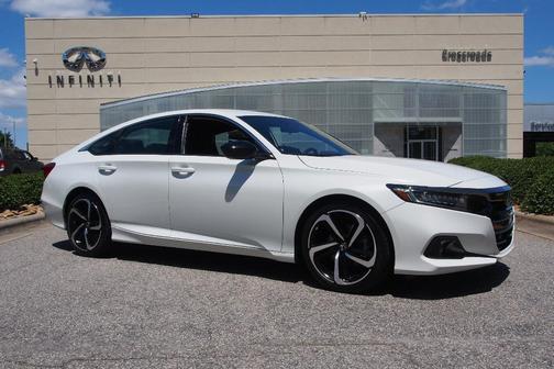 White 2022 Honda Accord Sport 1.5T