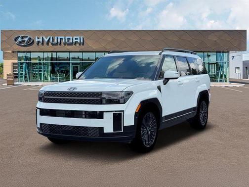 White 2026 Hyundai SANTA FE HEV Calligraphy