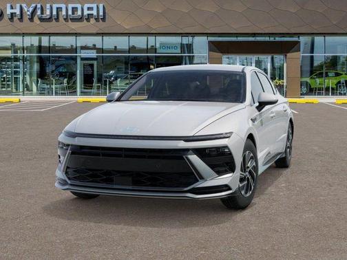 White 2026 Hyundai SONATA Hybrid Blue