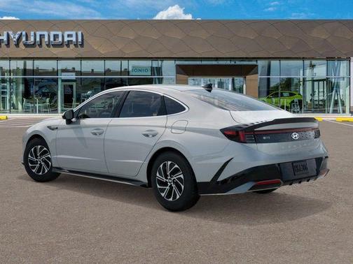 White 2026 Hyundai SONATA Hybrid Blue