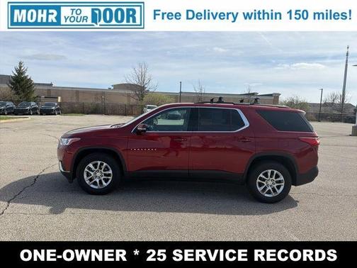 Cajun Red Tintcoat 2019 Chevrolet Traverse LT Cloth