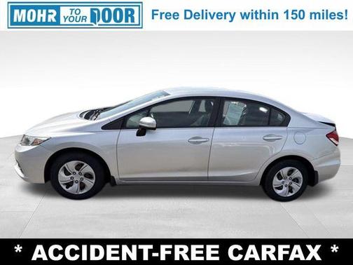 Alabaster Silver Metallic 2015 Honda Civic LX