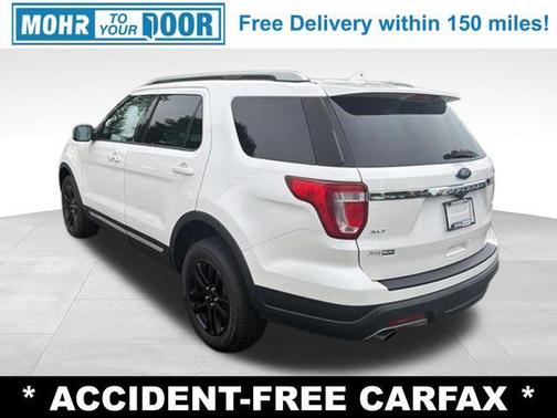 White Platinum Tri-Coat Metallic 2019 Ford Explorer XLT
