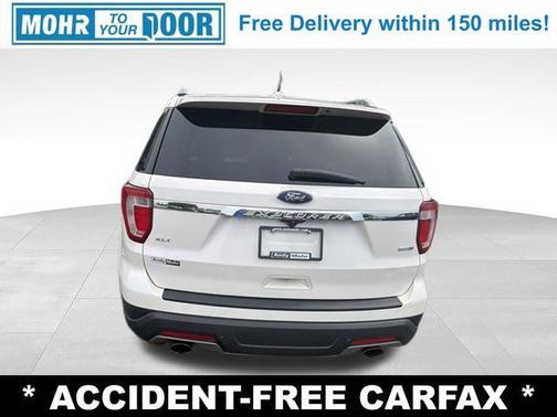 White Platinum Tri-Coat Metallic 2019 Ford Explorer XLT