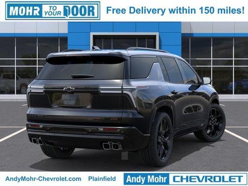 Black Metallic 2026 Chevrolet Traverse RS