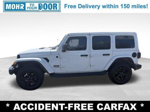Bright White Clearcoat 2021 Jeep Wrangler Unlimited Sahara Altitude