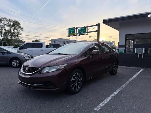 Maroon 2013 Honda Civic EX