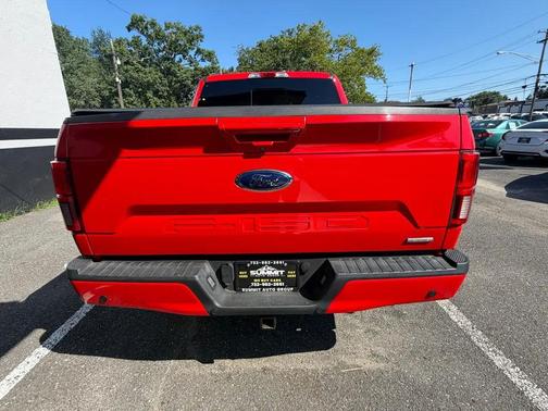 RED 2018 Ford F-150 Lariat