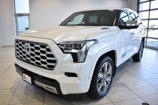 White 2025 Toyota Sequoia Capstone