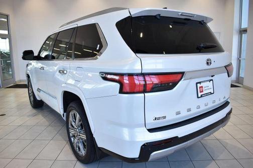 White 2025 Toyota Sequoia Capstone