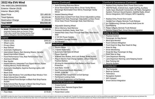 2022 Kia EV6 Wind