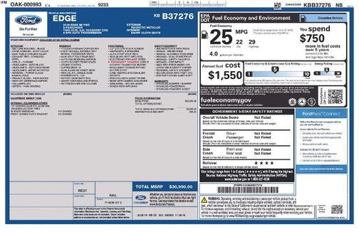 MAGNETIC METALLIC 2019 Ford Edge SE