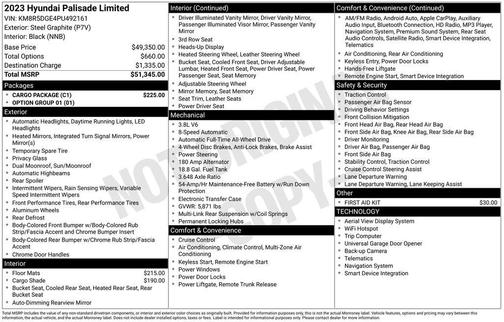 2023 Hyundai PALISADE Limited